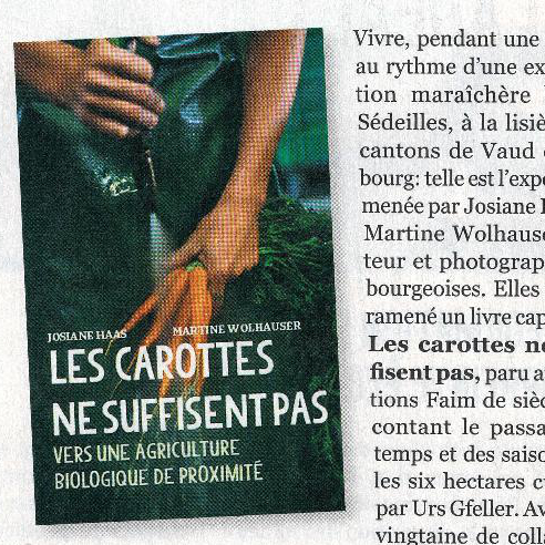Article du Magazine WWF sur "Les carottes ne suffisent pas"